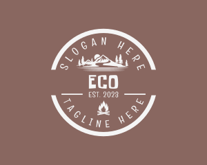 Mountaineering Eco Camp  logo design