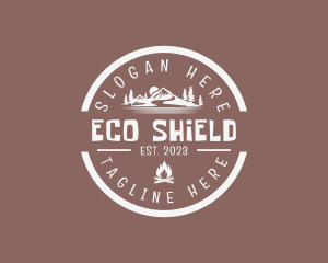 Mountaineering Eco Camp  logo design