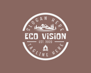 Mountaineering Eco Camp  logo design