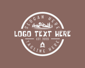 Tourism - Mountaineering Eco Camp logo design