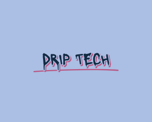Dripping - Urban Graffiti Drip logo design