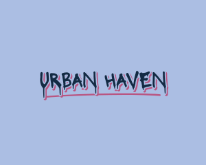 Urban Graffiti Drip logo design