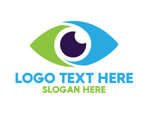 Eye Care - Optical Eye Vision Optometrist logo design