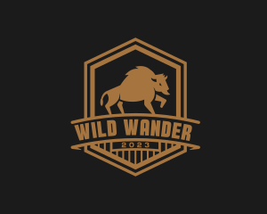 Bison Wild Animal logo design