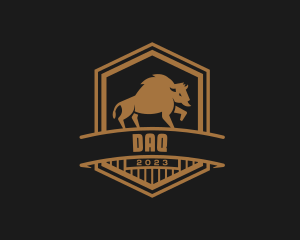 Meat - Bison Wild Animal logo design