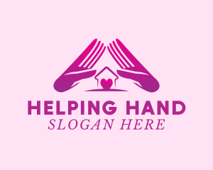 Assistance - Hands Shelter Home logo design