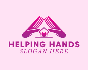 Aid - Hands Shelter Home logo design