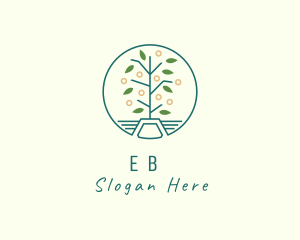 Natural - Greenhouse Farm Plant logo design