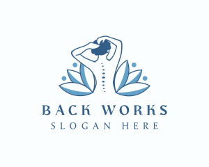 Back - Wellness Leaf Massage logo design