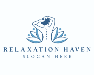 Massage - Wellness Leaf Massage logo design