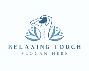 Massage - Wellness Leaf Massage logo design