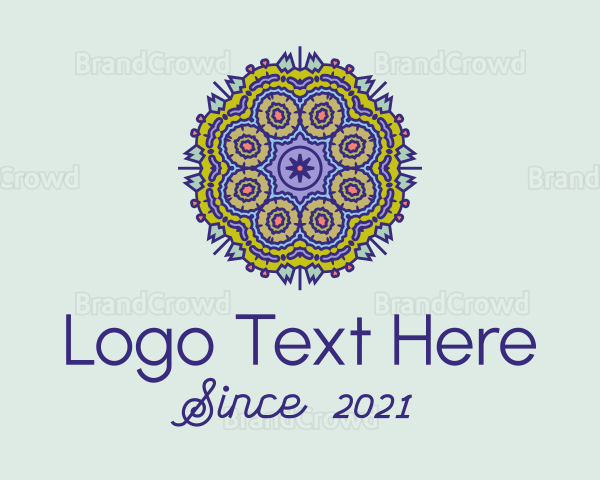 Intricate Mandala Textile Logo