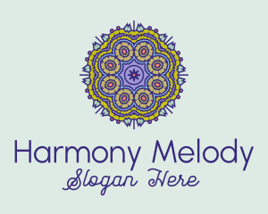 Intricate Mandala Textile  Logo