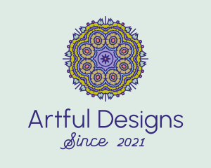 Intricate Mandala Textile  logo design