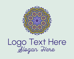 Intricate Mandala Textile  Logo