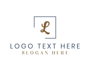 Boutique - Elegant Gold Cursive logo design