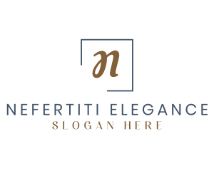 Elegant Gold Cursive logo design