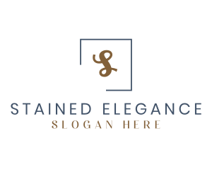 Elegant Gold Cursive logo design