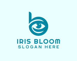 Iris - Eye Clinic Letter B logo design