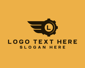 Tradesman - Gear Wing Mechanic logo design