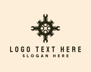 Wrench - Handyman Wrench Tool logo design