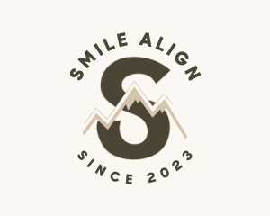 Mountain Range Letter S logo design