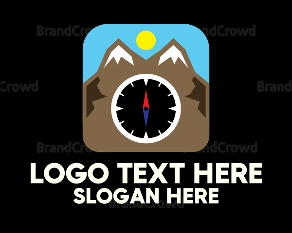 Mountain Compass Location App Logo