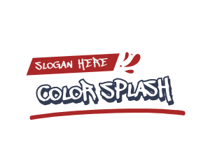 Splash Graffiti Wordmark logo design