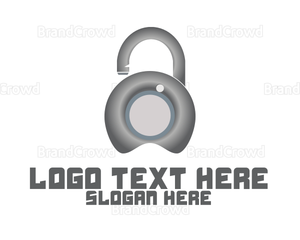 Metal Lock Security Logo