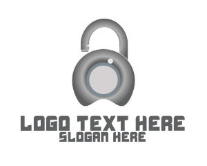 Key Duplicate - Metal Lock Security logo design
