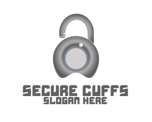 Metal Lock Security  logo design