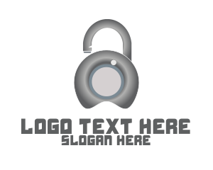 Password - Metal Lock Security logo design