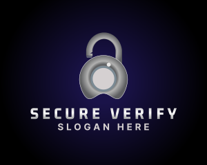 Metal Lock Security  logo design