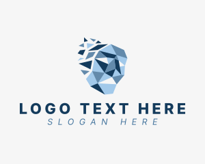 Geometric Human Face Logo