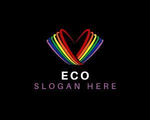 Rainbow Heart Community Logo