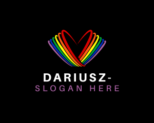 Rainbow Heart Community Logo
