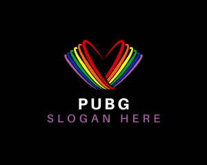 Support - Rainbow Heart Community logo design