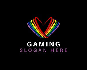 Colorful - Rainbow Heart Community logo design