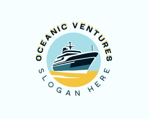 Marine Cruise Ship logo design