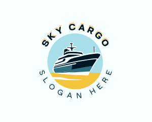 Marine Cruise Ship logo design