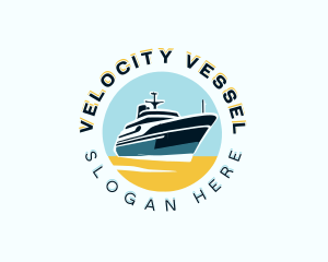 Marine Cruise Ship logo design