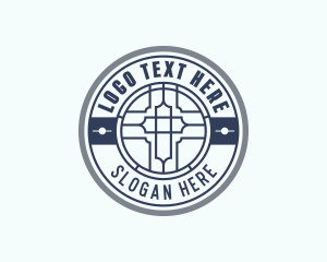 Retreat - Christian Cross Church logo design