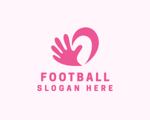 Social Hand Heart Support Logo