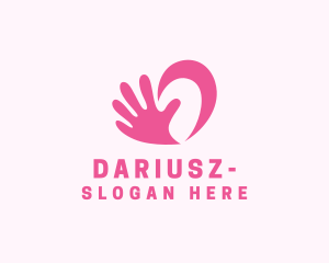 Community - Social Hand Heart Support logo design