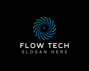 Motion Swirl Tech logo design