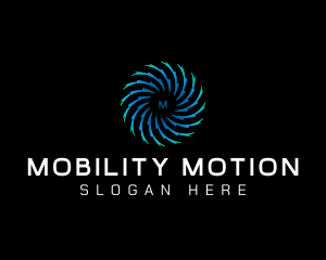 Motion Swirl Tech logo design