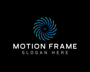 Motion Swirl Tech logo design