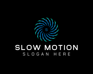 Motion Swirl Tech logo design