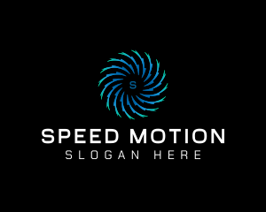 Motion Swirl Tech logo design