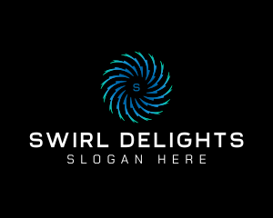 Motion Swirl Tech logo design